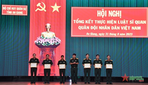 An Giang: Tổng kết Luật Sĩ quan Quân đội nhân dân Việt Nam